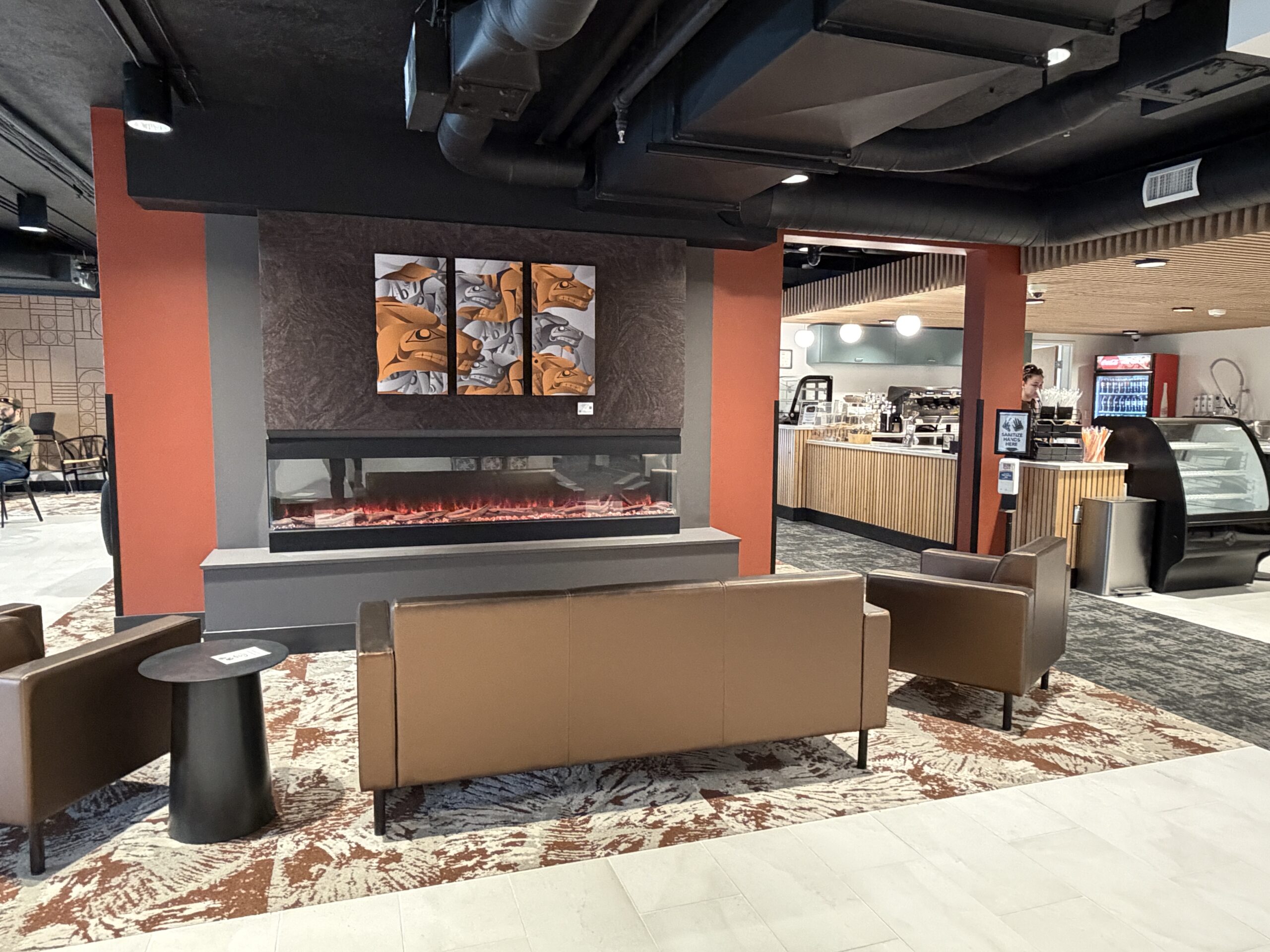 Interior of Sacred Grounds Café at the Andrew Hope Building in Juneau, Alaska